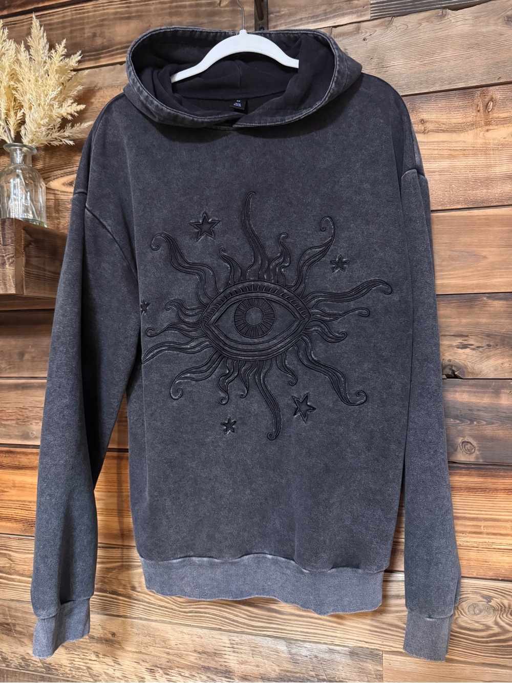 XL US38 Hoodie Sun Celestial Eye Grunge Streetwear | Back to School | Unisex